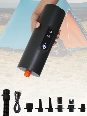 Насос для SUP 10PSI с автоматическим отключением, электрический воздушный насос, цифровой дисплей, портативный воздушный компрессор для матраса на воздушной лодке