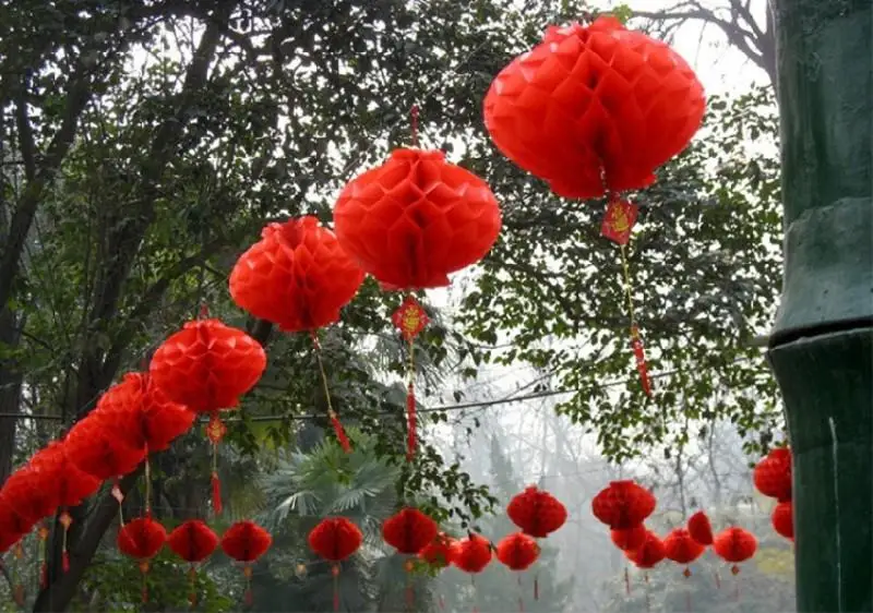 

New Arrival 6"(15CM) Red Chinese Paper Lanterns For Wedding Festival Birthday Party Floral Home Decoration 100pcs/lot