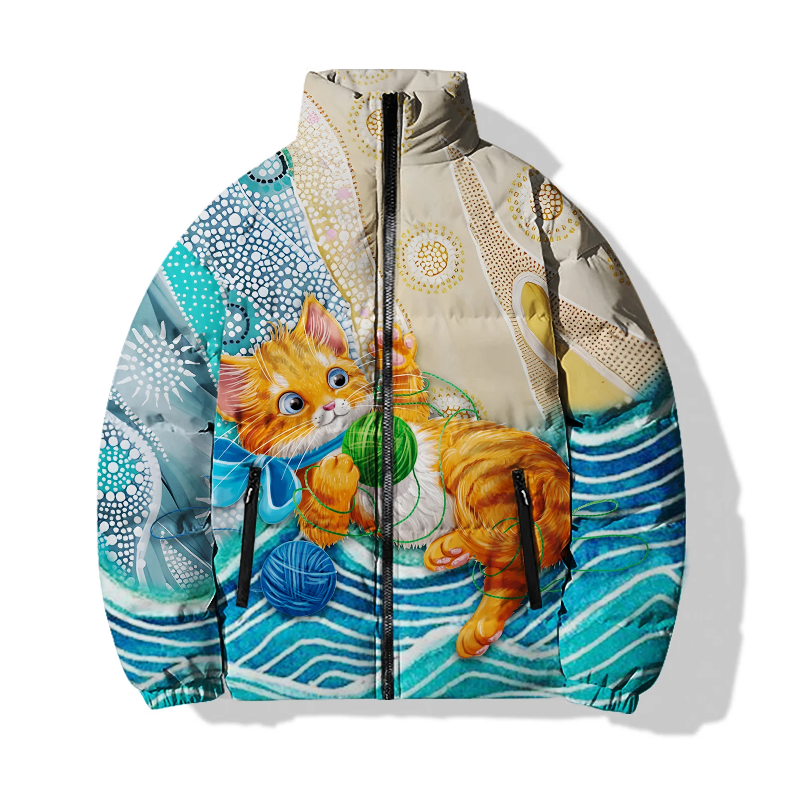 Зимнее Мужское пальто мужская повседневная хлопковая одежда куртка с принтом