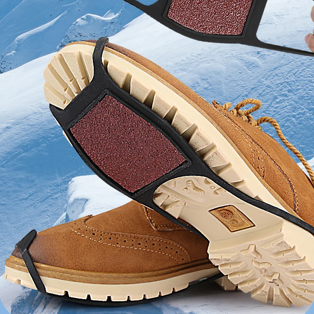 

1 Pair Traction Snow Grips Snow Shoe Covers Outdoor Grips for Hiking Walking Climbing Fishing