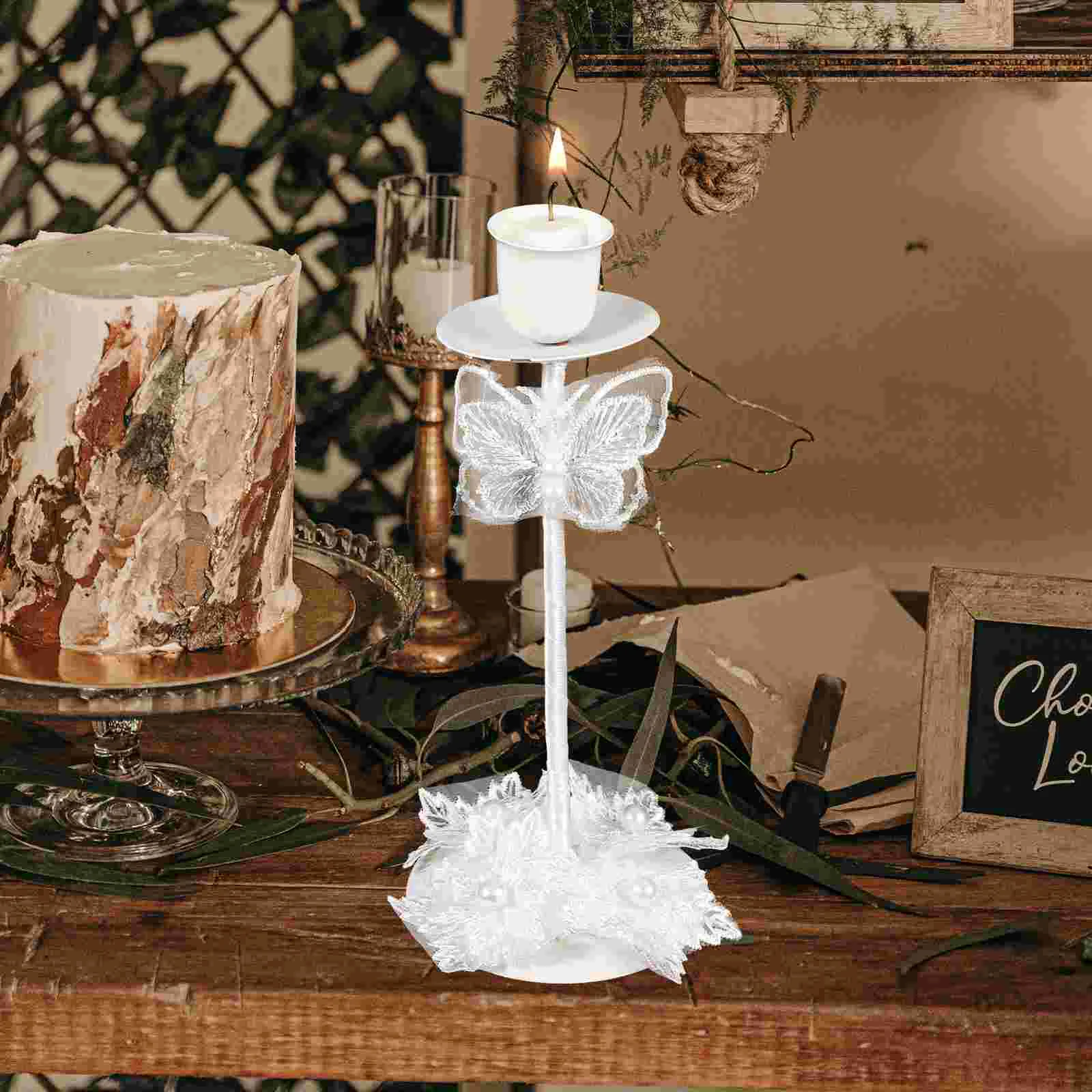 

Romantic Lace Stand Lace Holder Wedding Party Stand Home Decoration