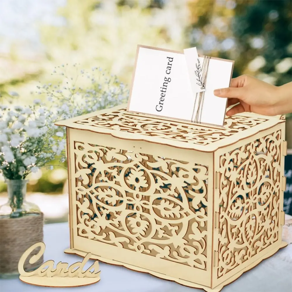 Wooden Box Wedding Decoration Party Supplies