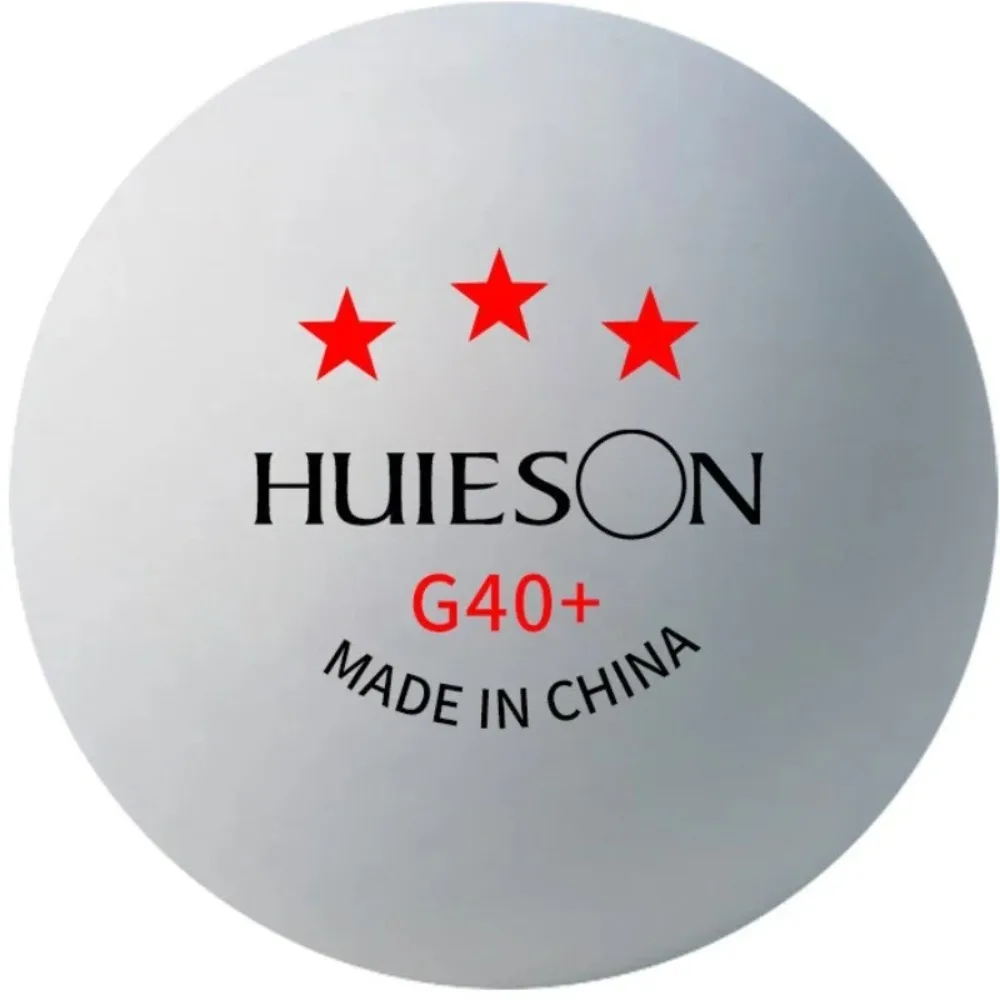 Фото Мячи для настольного тенниса Huieson 3 звезды G40+ ABS, профессиональные, для тренировок и соревнований, для машин для подачи мячей №1