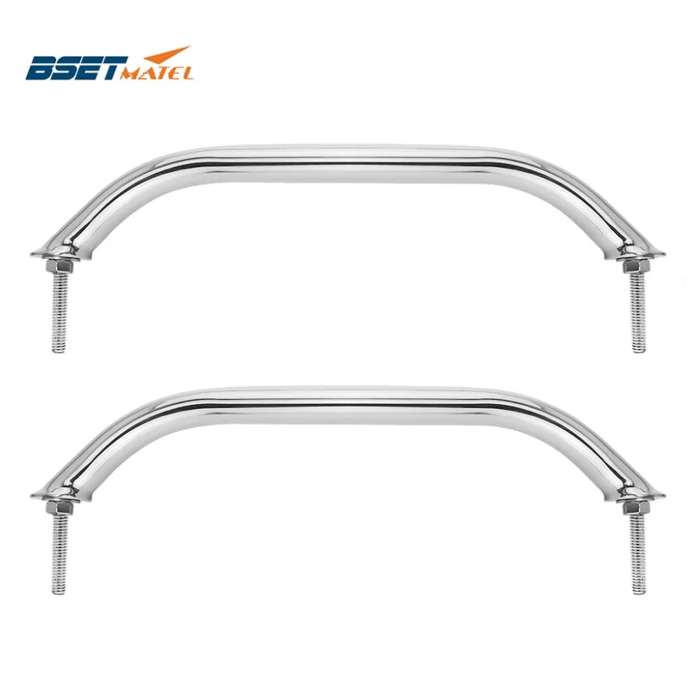 

2PCS Marine Grade SS 304 Grab Handle Door Handrail Grip Rail Grab Bar Handle with bolt Boat Hatch Yacht Marine Bathroom Hardware