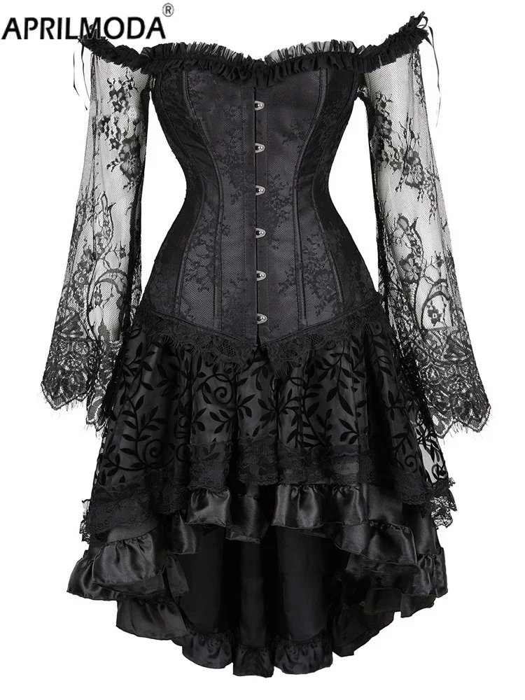 Викторианский костюм 2025 года короткое спереди и длинное сзади платье для косплея