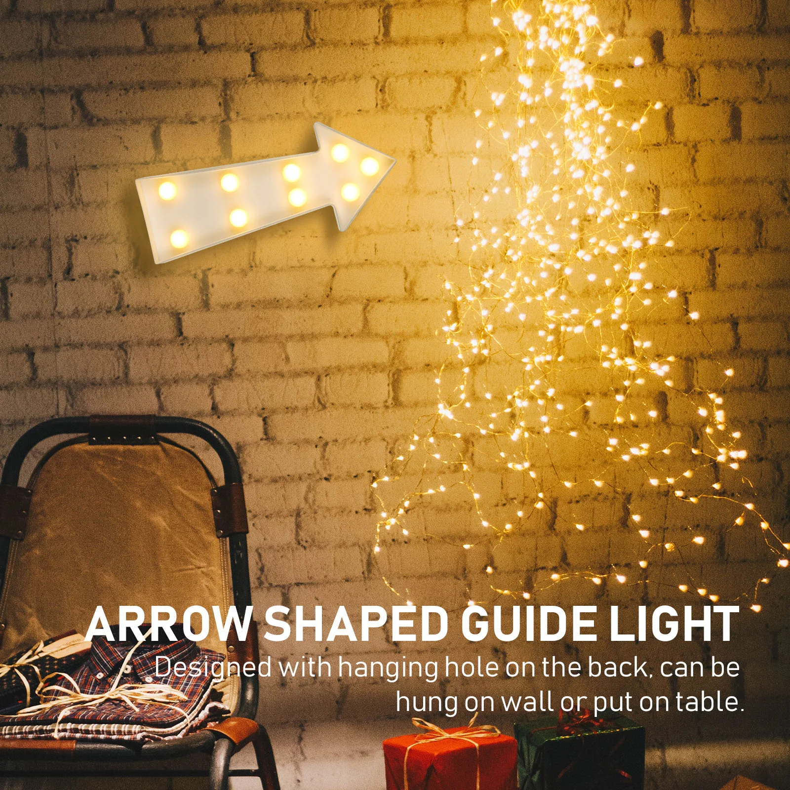 Знаки со стрелками настенный декор светодиодный светильник для комнаты ночной