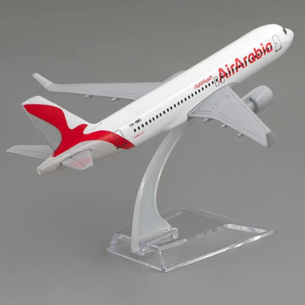 Металлическая копия самолета в масштабе 1:400 320 16 см Air Arabia A320 литая модель Airbus