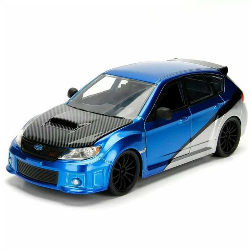 Фото Коллекционная модель Jada Fast and Furious 1:24 Impreza WRX STIB из высококачественного сплава, для демонстрации, подарок на день рождения №2