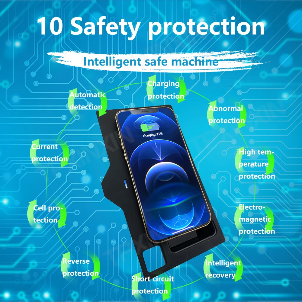 

15 Вт Беспроводное зарядное устройство, держатель для телефона для bmw NEW x3 NEW x4 2018-2021, Индукционная подставка для смартфона, аксессуары для интерьера