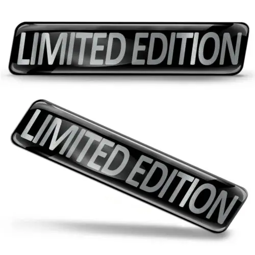

2x 3D Domed Stickers Decals Limited Edition Tuning Car Bumper Case Laptop Tablet