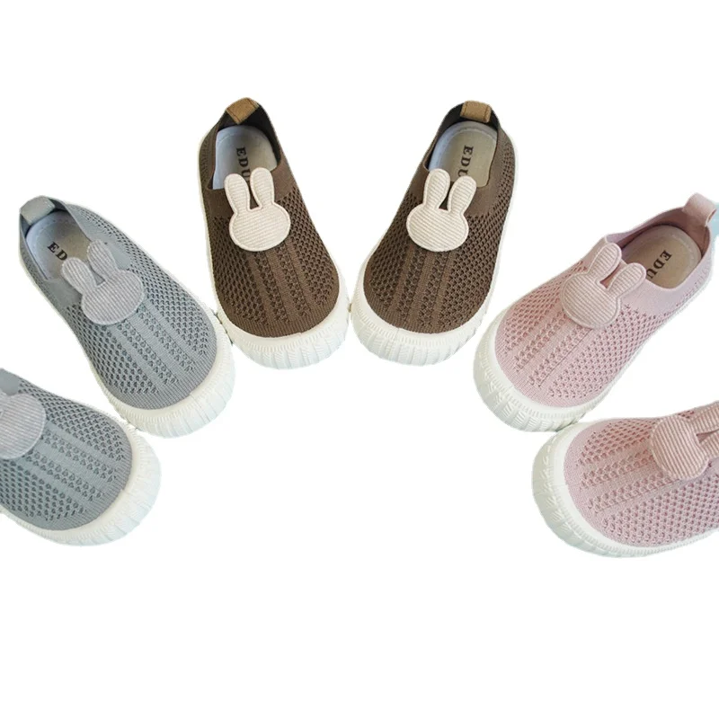 

Kids Shoes for Girl Sneakers Summer Spring Cartoon Knitted Baby Girl Shoes Mesh Breathable Infant Boys Loafers SDB076