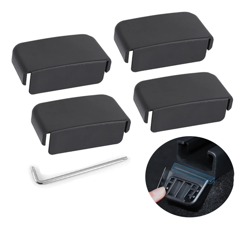 

4PCS For Tesla Model 3 Y 2022 Rear Seat Slide Protection Anti Kick Soft Rubber Plug Rail Protective Cover Interior Accessories