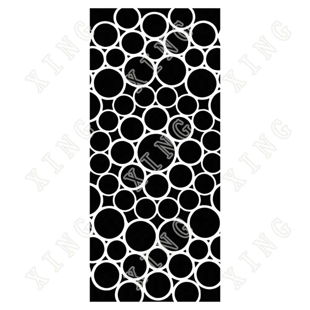 

2022 New Arriva Lbubbled Circles Slimline Stencil handmade Diy Scrapbooking Paper Craft Mold Photo Album Background Decoration