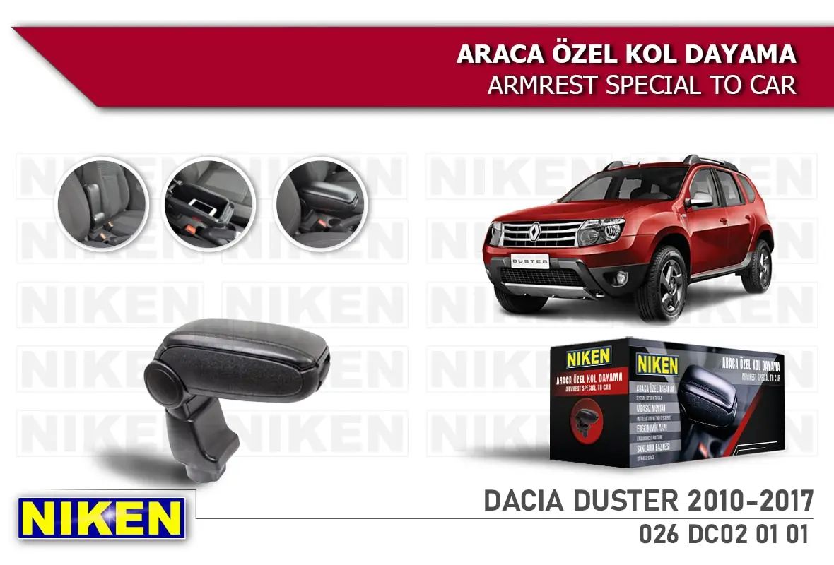 

DACIA DUSTER 2010-2017 ARMREST ARMREST BLACK
