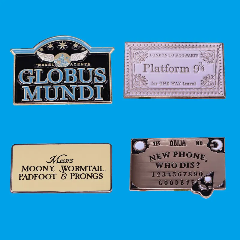 

Женская эмалированная брошь на булавке, в виде фильма