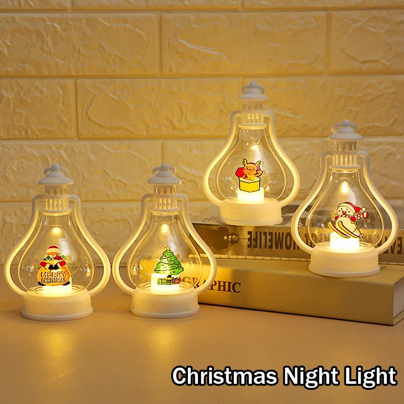 Рождественский светильник-фонарь s Stanta, Санта-Клаус, снеговик, светодиодный ночсветильник, новогодние украшения, детские подарки для украшения рождественской вечеринки