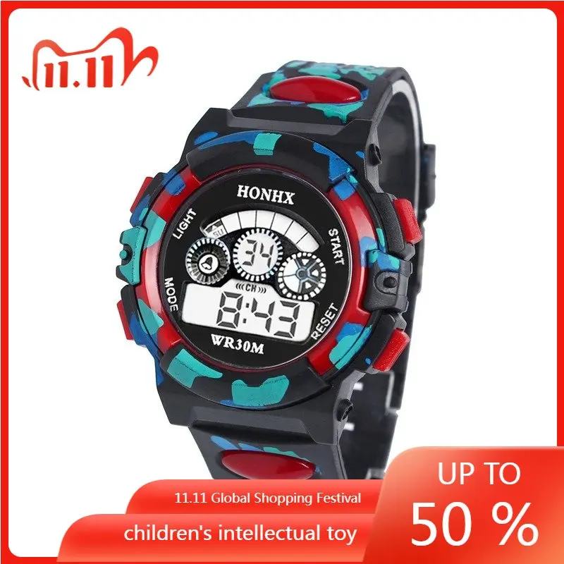 

Outdoor Multifunction Chidren Digital Watches Boys Girls Child Rubber Sports Electronic Wrist Watch Kids LED Date Clock Reloj