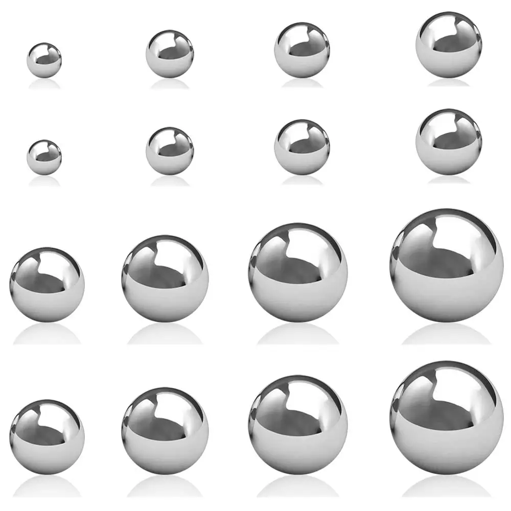 

100pc 304 Stainless Steel Ball High Precision Bearing Balls M6 M6.35 M6.5 M7 Diameter Smooth Ball for Bcycles Bearings Anti-rust
