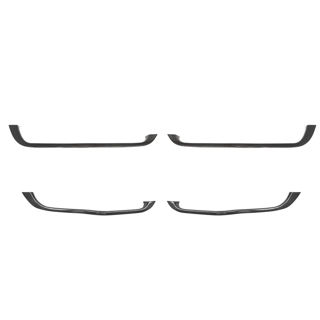 

Для Dodge RAM 2018-2022 Передняя Задняя дверь ящик для хранения канавка декоративная крышка отделка наклейка, ABS углеродное волокно