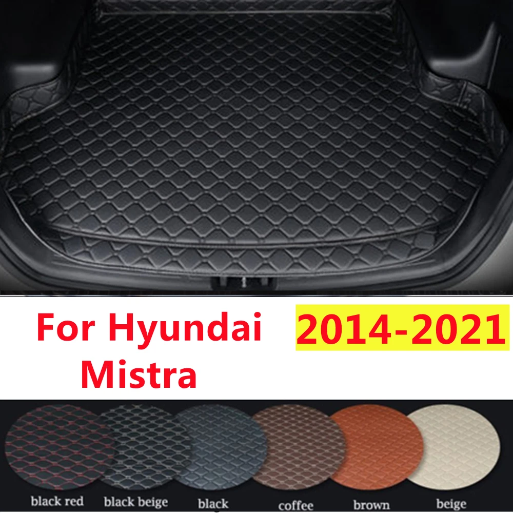 

SJ High Side Custom Fit For Hyundai Mistra 2014-15-2021 All Weather Waterproof Car Trunk Mat AUTO Rear Cargo Liner Cover Carpet