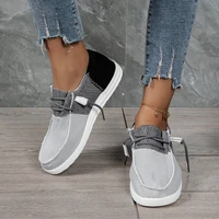 womens large sized flats 2022 spring autumn ladies mix colors slip on comfy casual shoes home outdoor running sport sneakers