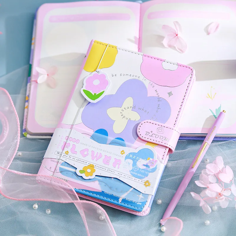 

Мечта цветы фантастический остров мягкий из искусственной кожи планировщик недатированный ежемесячный ежедневный план книга 196P творчески...