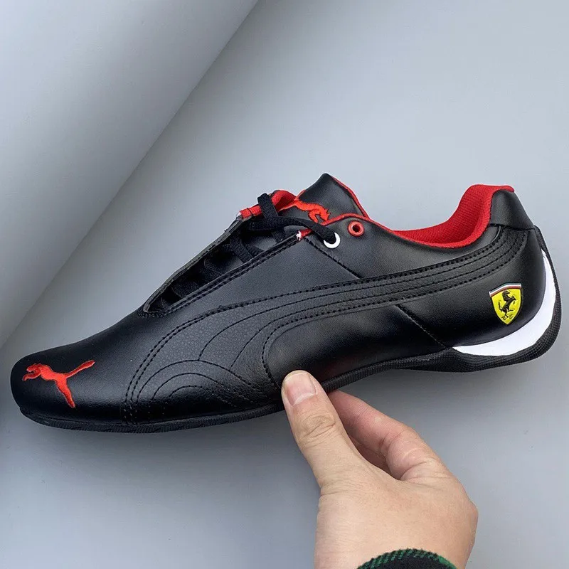 

2023 New Racing Shoes Pumax Men's Shoes Ferrarimotorcycle Low-top Women's Shoes Speed Cat Men Sneaker Motorcycle Suede Shoes
