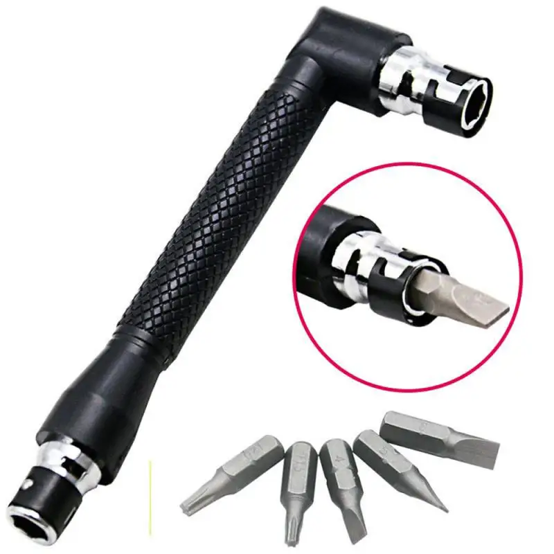 

2/4/5PCS Dual Head L-shaped Mini Socket Wrench 1/4" 6.35mm Screwdriver Bits Utility Tool Set For Home repairing