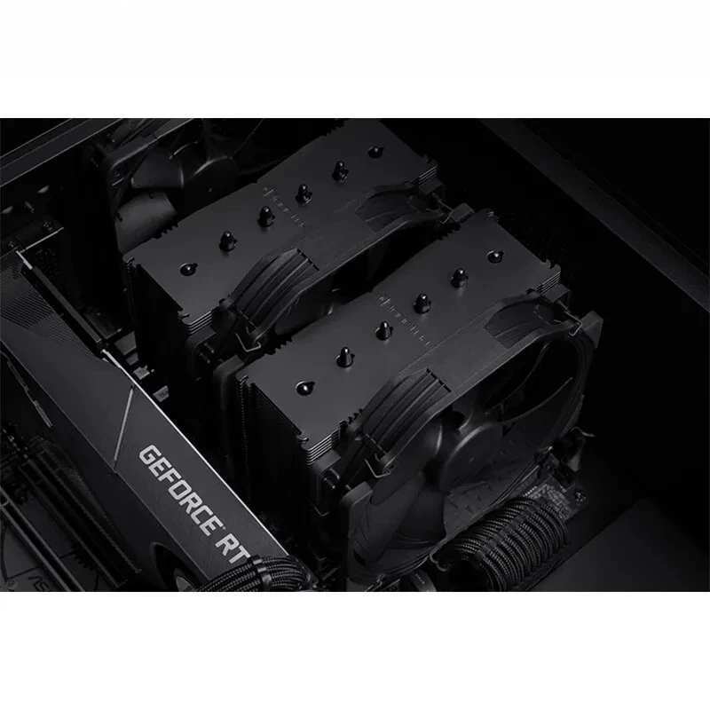 Фото Owl NH-D15 chromax.черная черная версия, вентилятор двойной башни A15, многоплатформный радиатор процессора №5