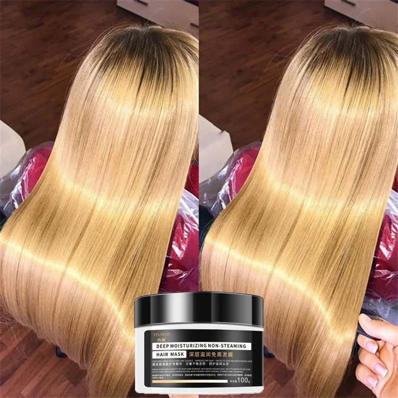 

Hair Mask Keratin Hair Treatment Mask Repairs Frizzy Smoothing For Damaged Hair Nutrition Protein Soft Conditioner Moisture Care