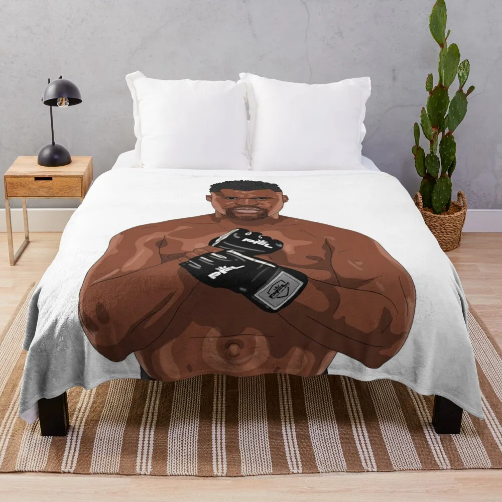 Фрэнсис Ngannou PFL Художественный дизайн Плед Фланелевая ткань Постельное белье