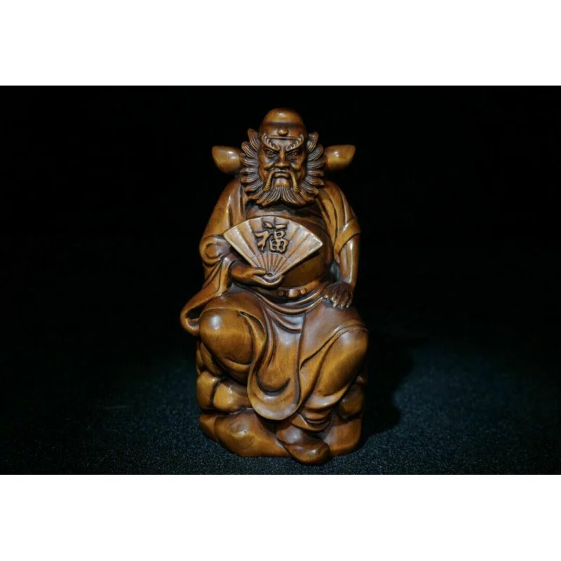 

Chinese Natural Boxwood Hand Carved Exquisite Statue 14522