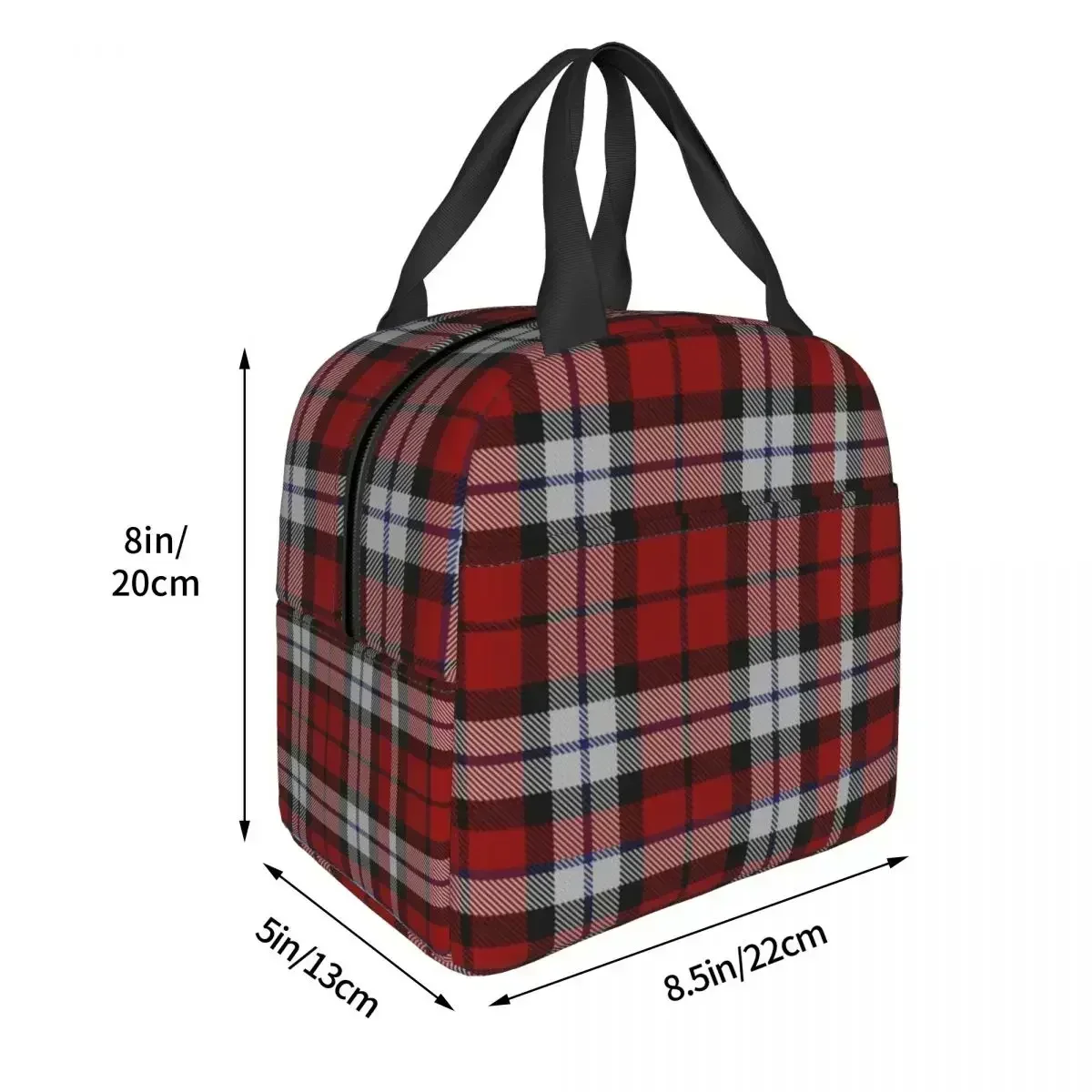 Рождественское платье Brodie клетчатая изолированная сумка для обеда герметичная