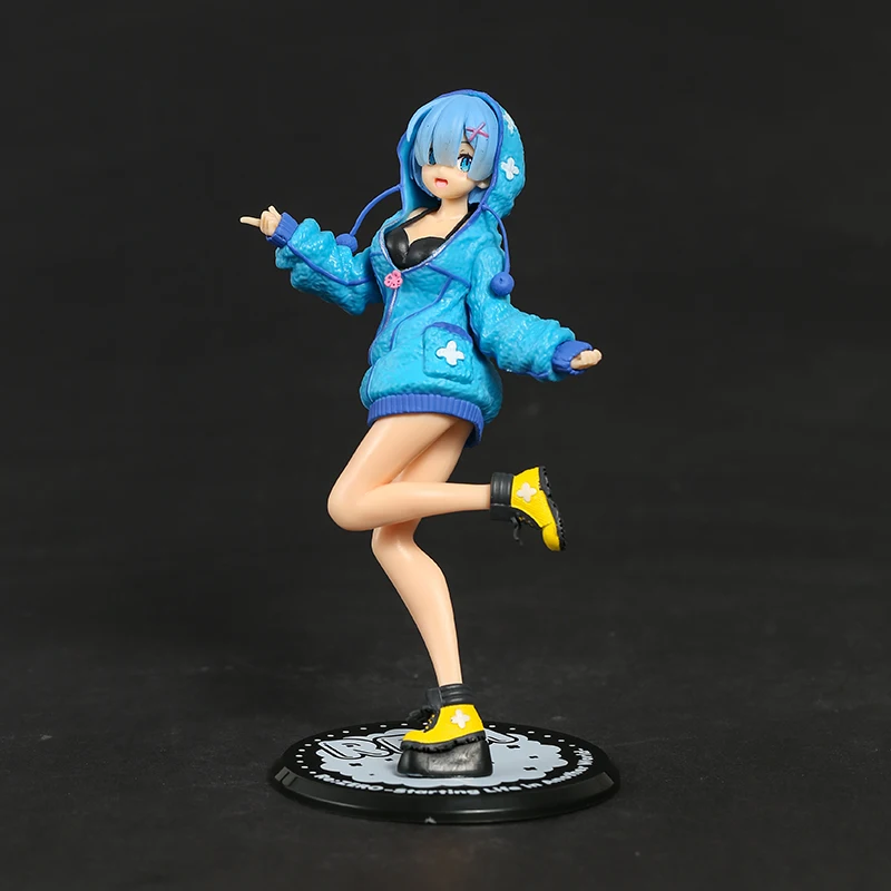 

Re:Zero Starting Life In Another World Rem Precious Hoodie Ver PVC Anime Figurine Model Toy Figure Collection Doll Gift
