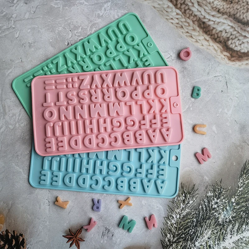 

English Alphabet Letter Chocolate Silicone Mold Alphabet Cookie Candy Cake Mold Baking Tool Cake Decorate Kitchen Supplies
