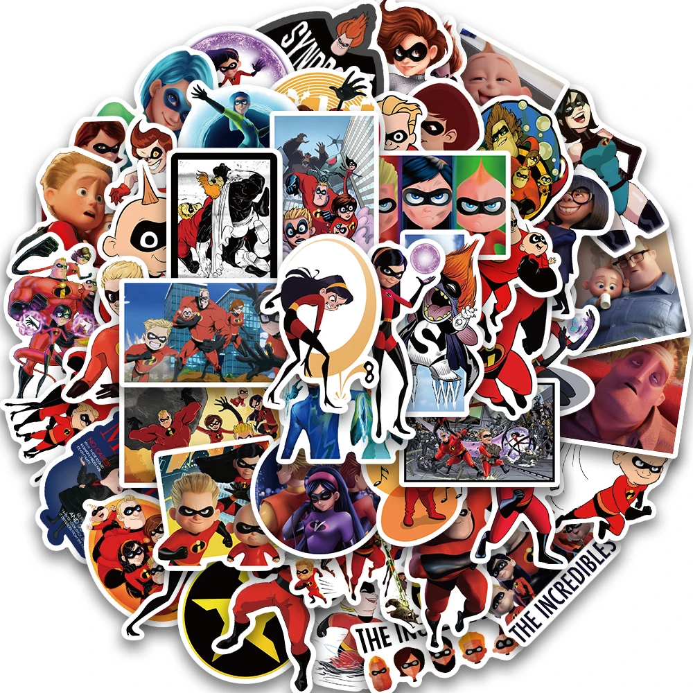 

10/50/100PCS The Incredibles Wall Stickers Legends Cartoon Cool Stickers for Fridge Laptop Luggage Skateboard Guitar Kids Toys