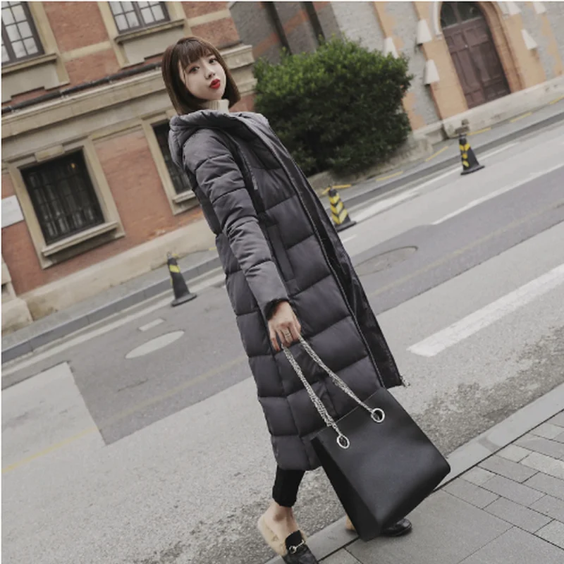 Winter Women Down Cotton Zipper Padded Jacket Outwear Parkas 5 Colors Plus Size New Fashion Long Pocket Slim Thicken Warm Jacket