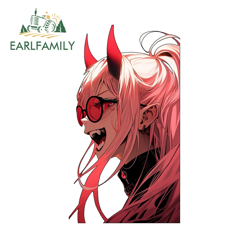 

EARLFAMILY 13 см x 7,4 см Zero Two аниме автомобильная наклейка мотоциклетный бампер забавная солнцезащитная наклейка для ноутбука устойчивая к царапинам модный декор