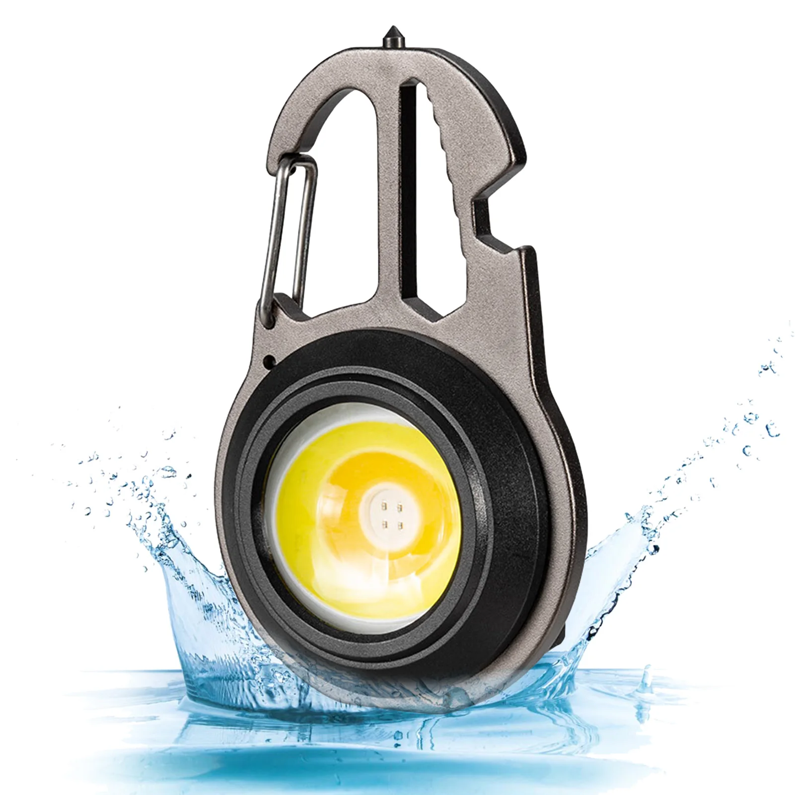 

Portable Keychain Light Mini Pocket Flashlight Light Rechargeable Small LED Flashlight With 500Lumens Brightness 7 Light Modes