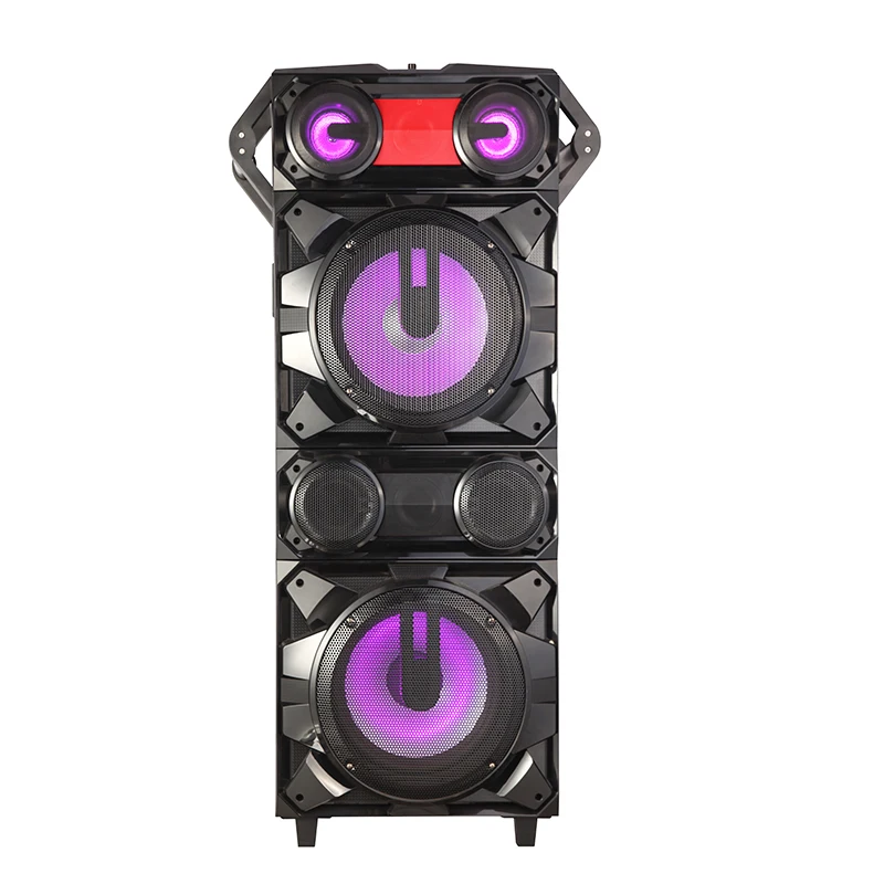 Enlarge 2021 New 160W dual 12 inch Wooden DJ Speakers Supporting Smart DJ for Party and Family Entertaiment