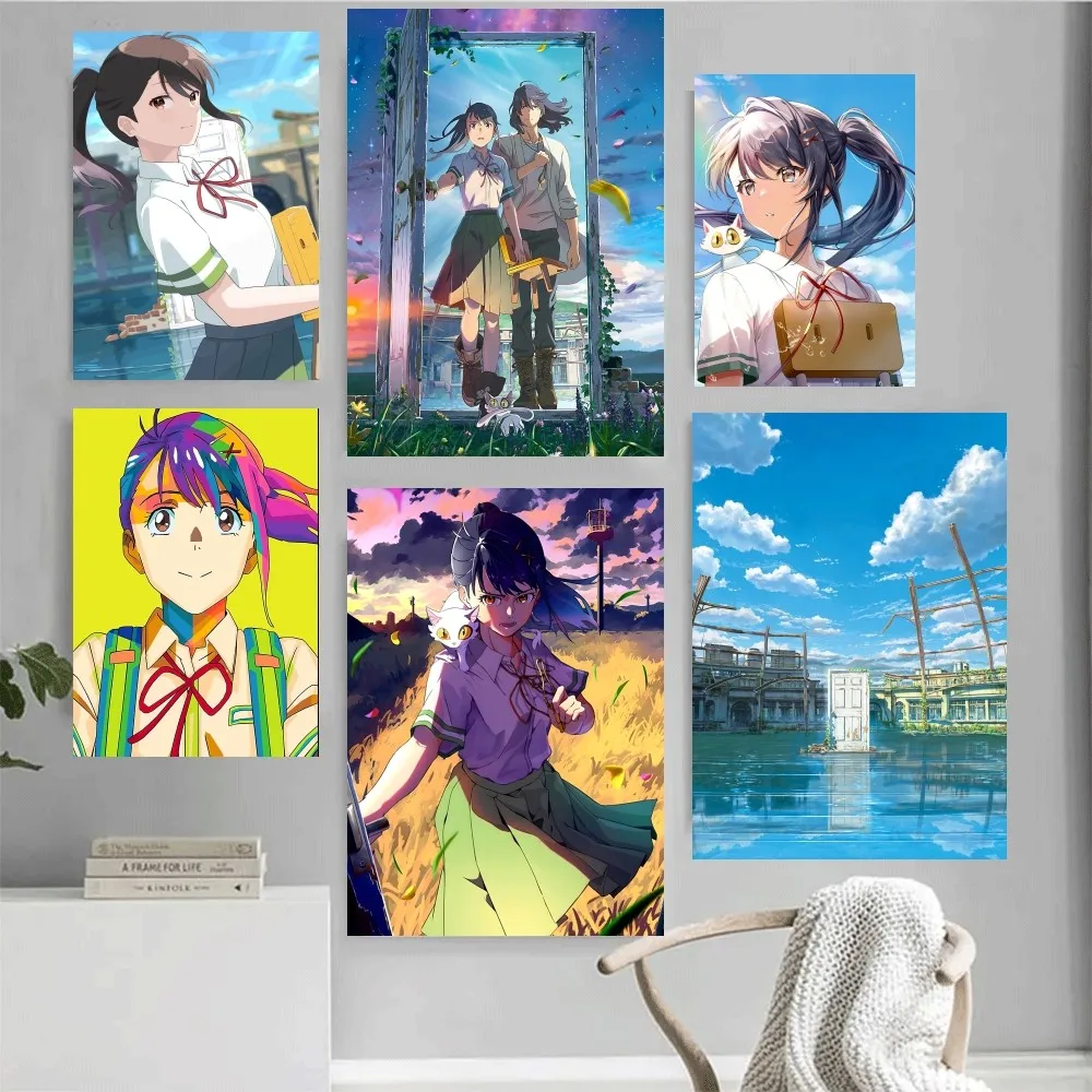 

Anime suzume Poster Home Office Wall Bedroom Living Room Kitchen Decoration Painting