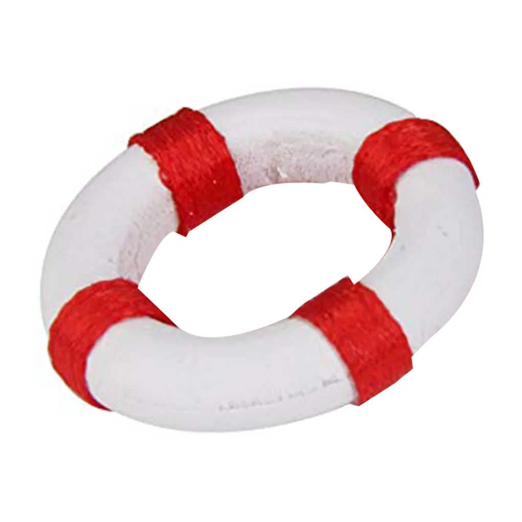 

2pcs/Set Vintage Miniature Life Buoy Swimming Ring Micro Landscape Bonsai Dollhouse Ornaments Home Garden Decoration Supplies