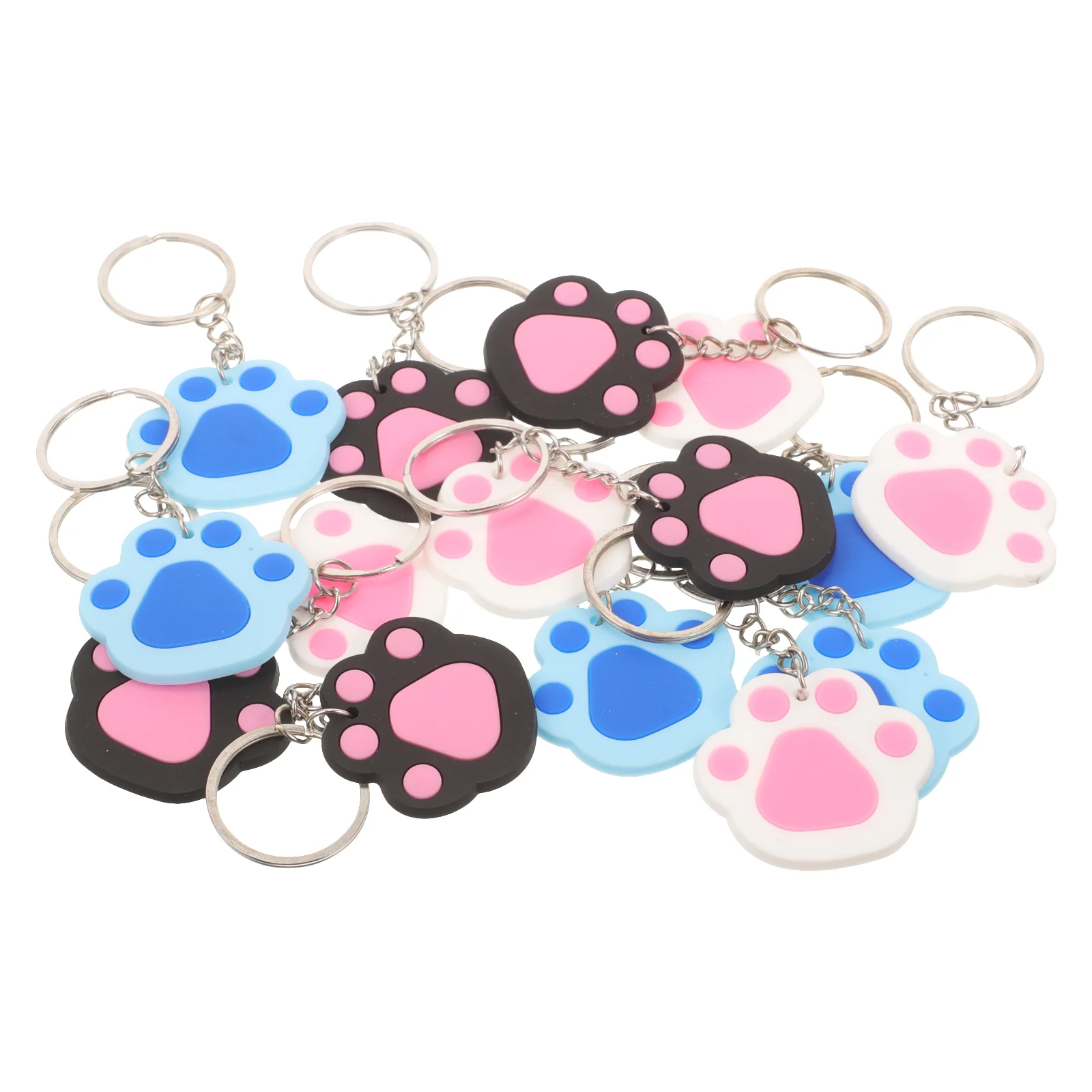 

15Pcs Dog Keychain Key Chains Kawaii Keychains Dog Paw Keychains Key Chains for Car Keys