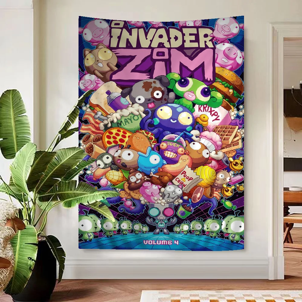 Настенные подвесные листы I-Invader Z-Zim с рисунками из мультфильмов