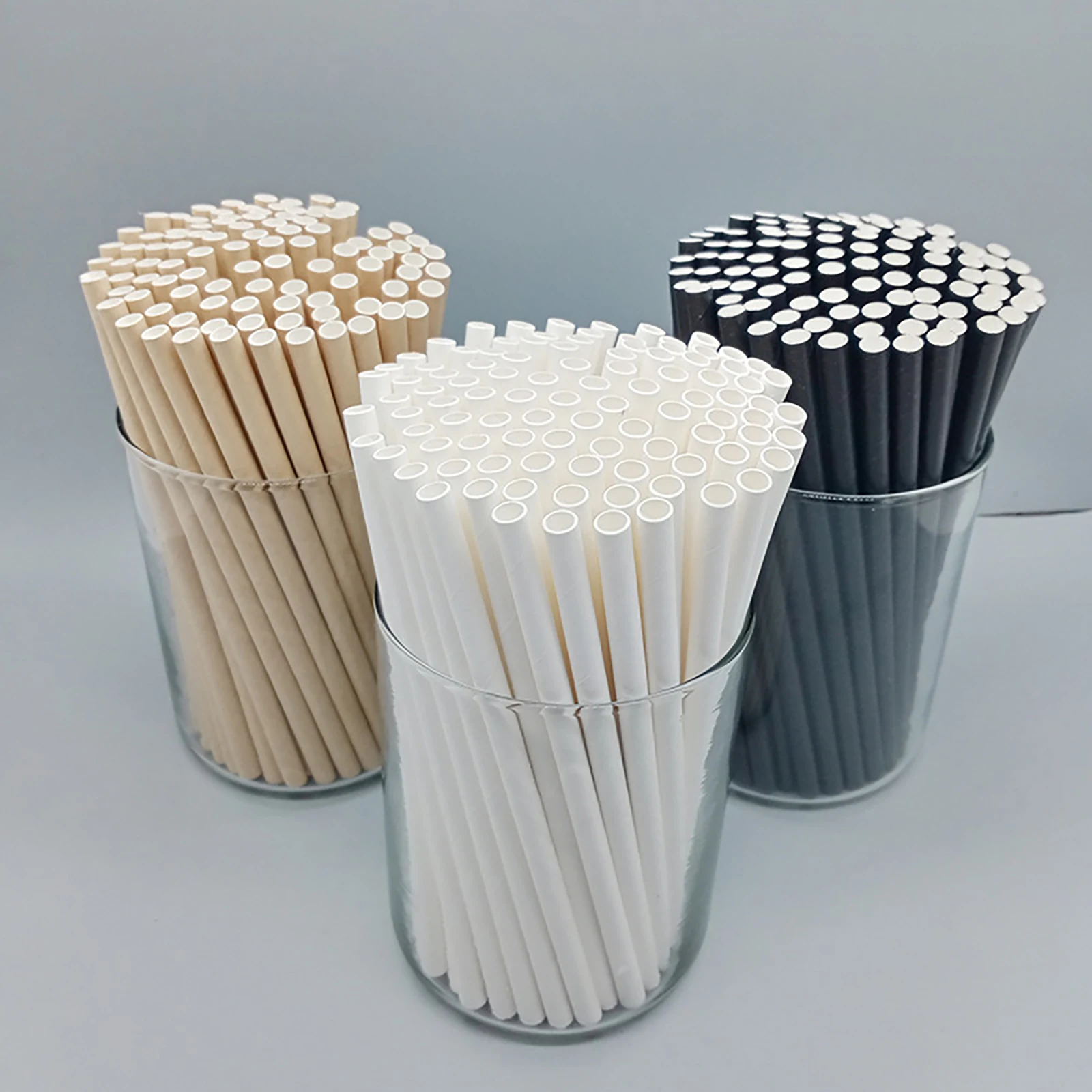 100pcs Disposable Paper Drinking Straw Eco-Friendly Straw For Wedding Party Birthday Decoration Party Supplies Paper Straws