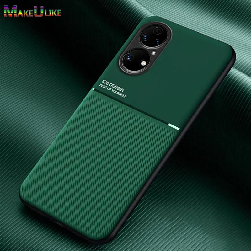 

Case for Huawei P50 Pro Case Silicone Bumper Non-slip Soft Magnetic Shockproof Cover for Huawei P50Pro P50 Pro Case