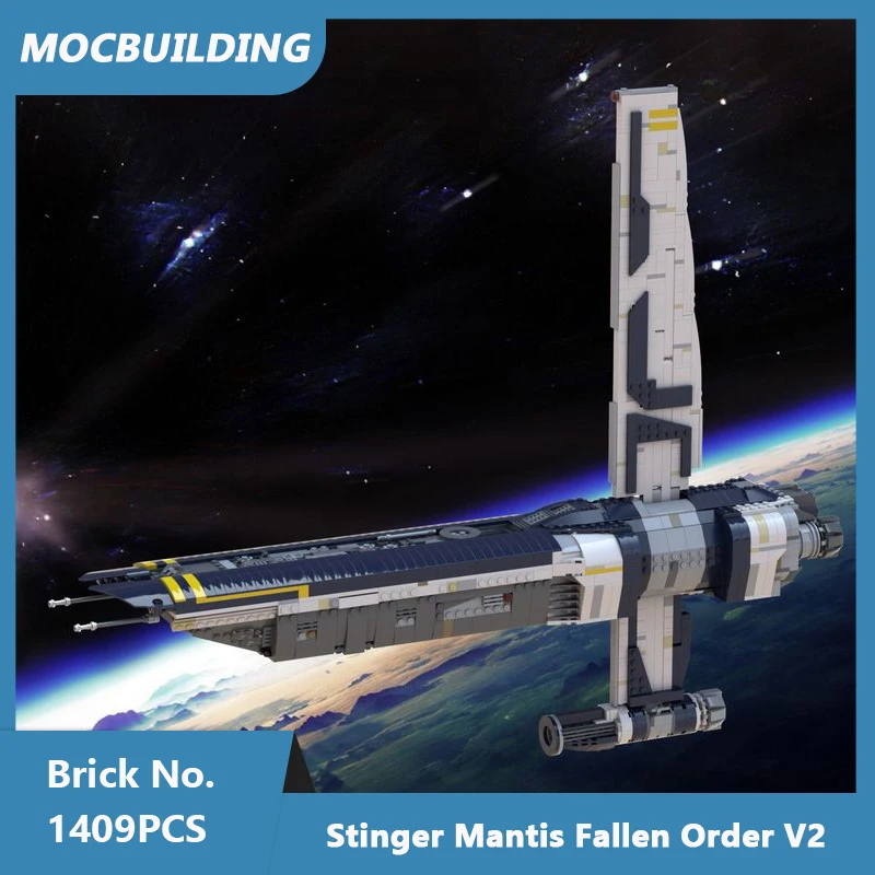 

MOC Building Blocks Stinger Mantis Fallen Order Imperial Destroyer Military Fighter Stars Set Space Wars Spaceship 1409PCS