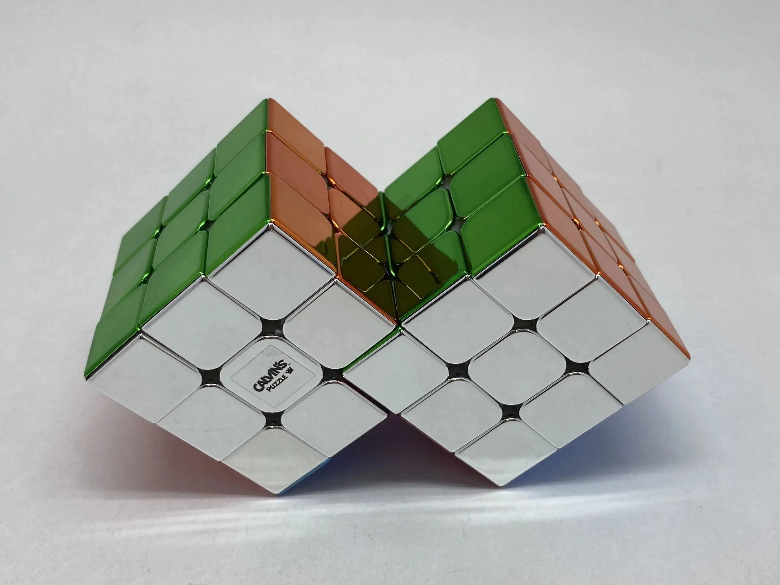 

3x3 двойной куб, металлизированный магический куб без наклеек, извивающийся пазл, головоломки для мозга, скоростной куб, обучающая игрушка