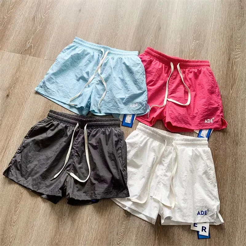 

Adererror Contracted Style Shorts New Fashion Hip Hop Shorts Drawstring Waist Boy Girl Couple Shorts