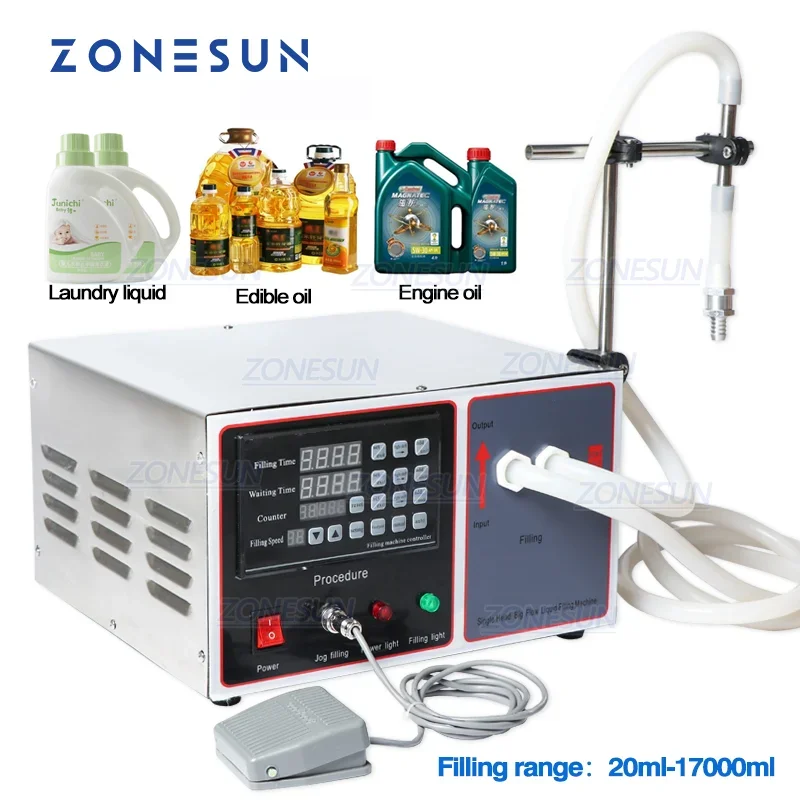 ZONESUN ZS-GFK17B Полуавтоматическая разливочная машина Масло для стирки Парфюм Молоко